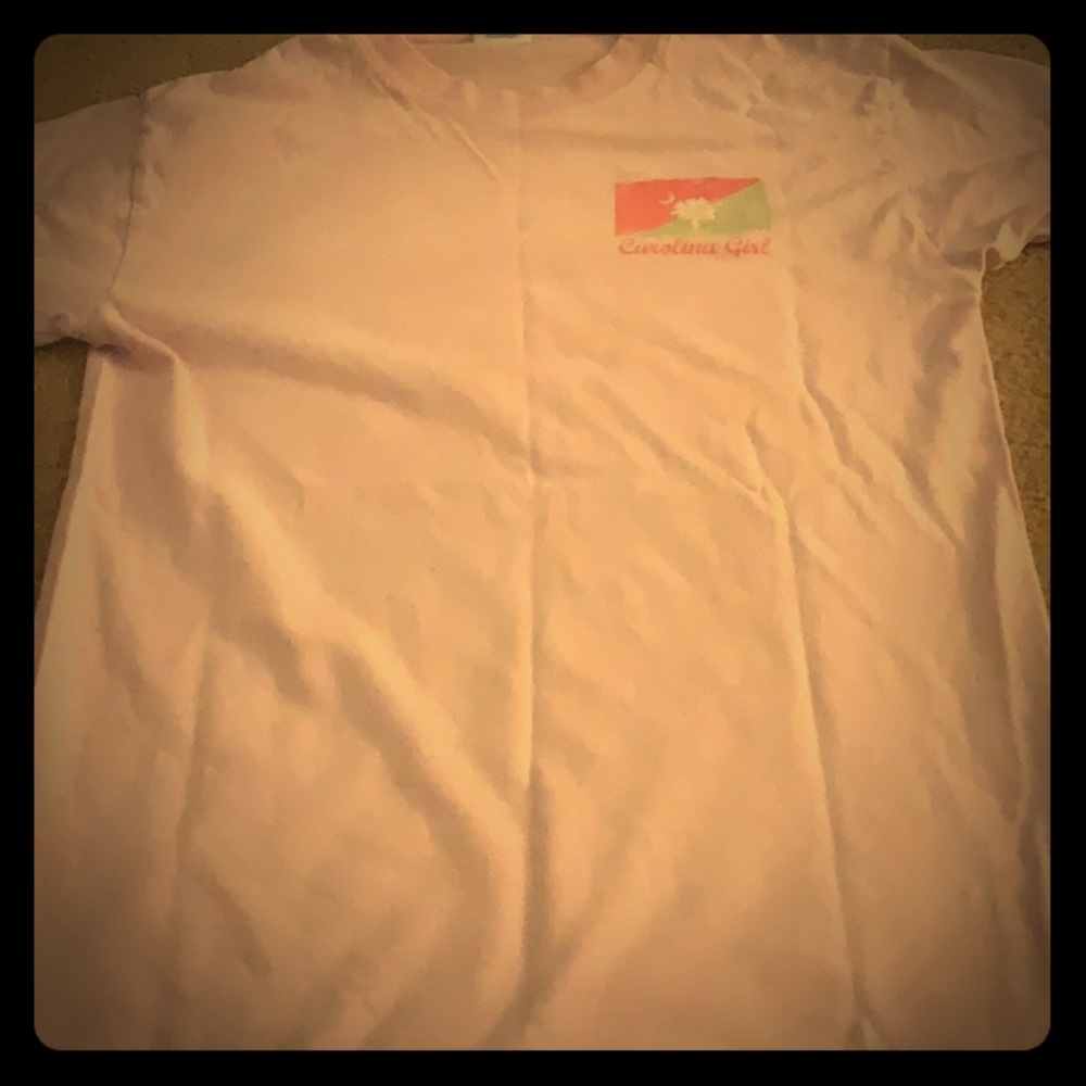 Cute preppy light pink Carolina girl tshirt